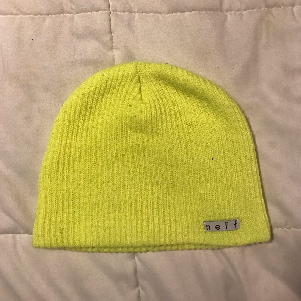 Neon green neff hat
